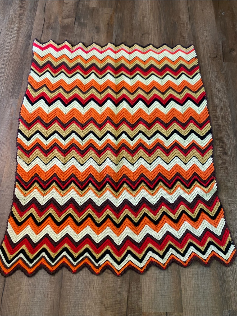 Vintage Handmade Afghan Throw Blanket